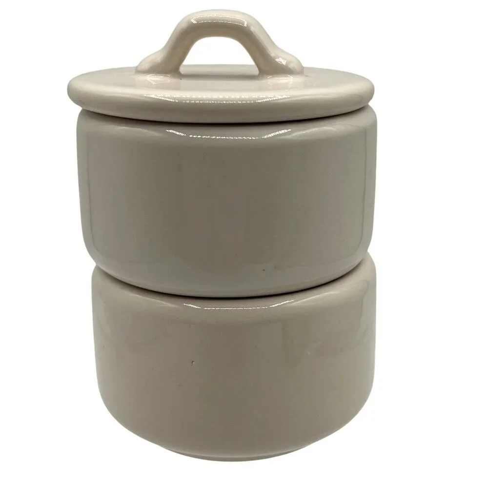 Rae Dunn by Magenta NEW Salt & Pepper Stacking Cellar Set Artisan Collection